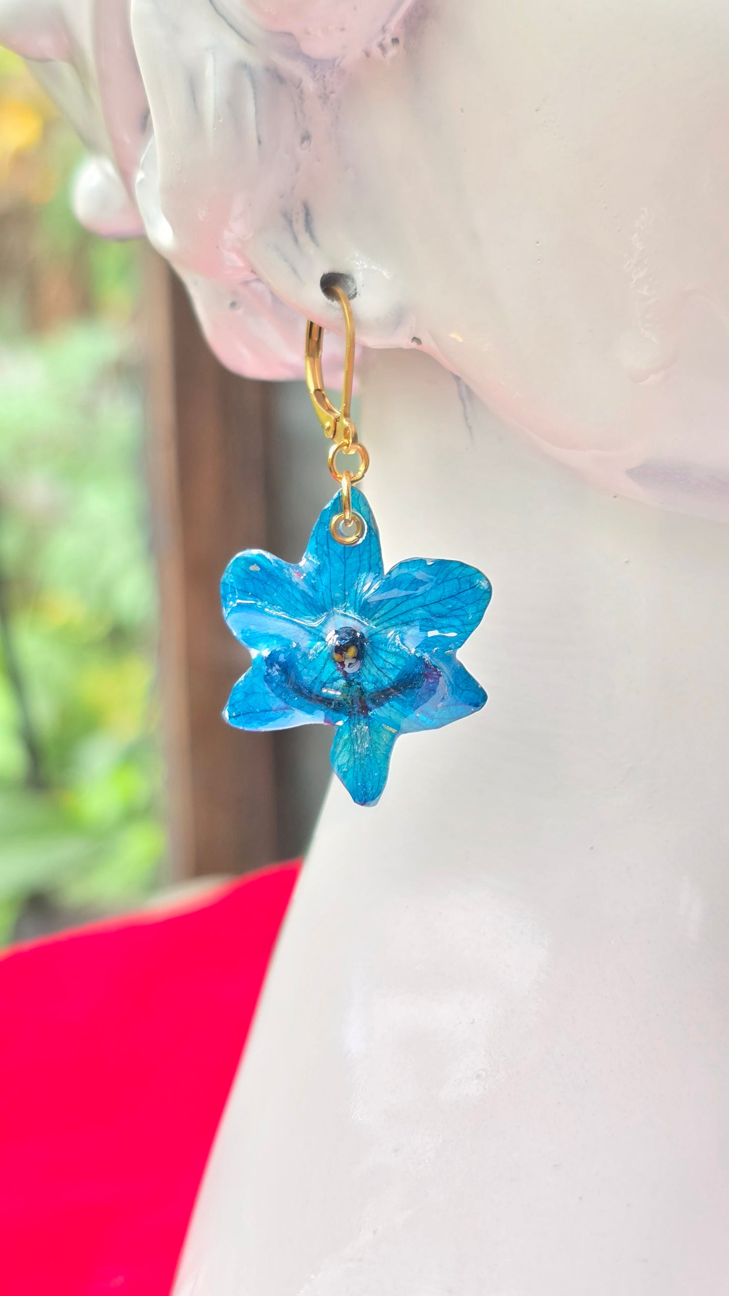Aretes de orquídea mini Phalaenopsis - D5