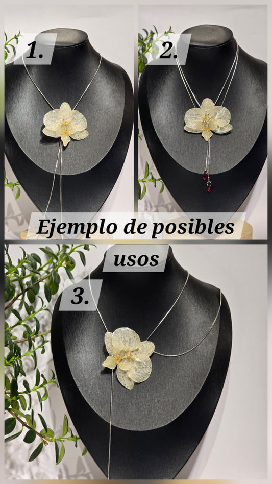 Collares con orquídeas