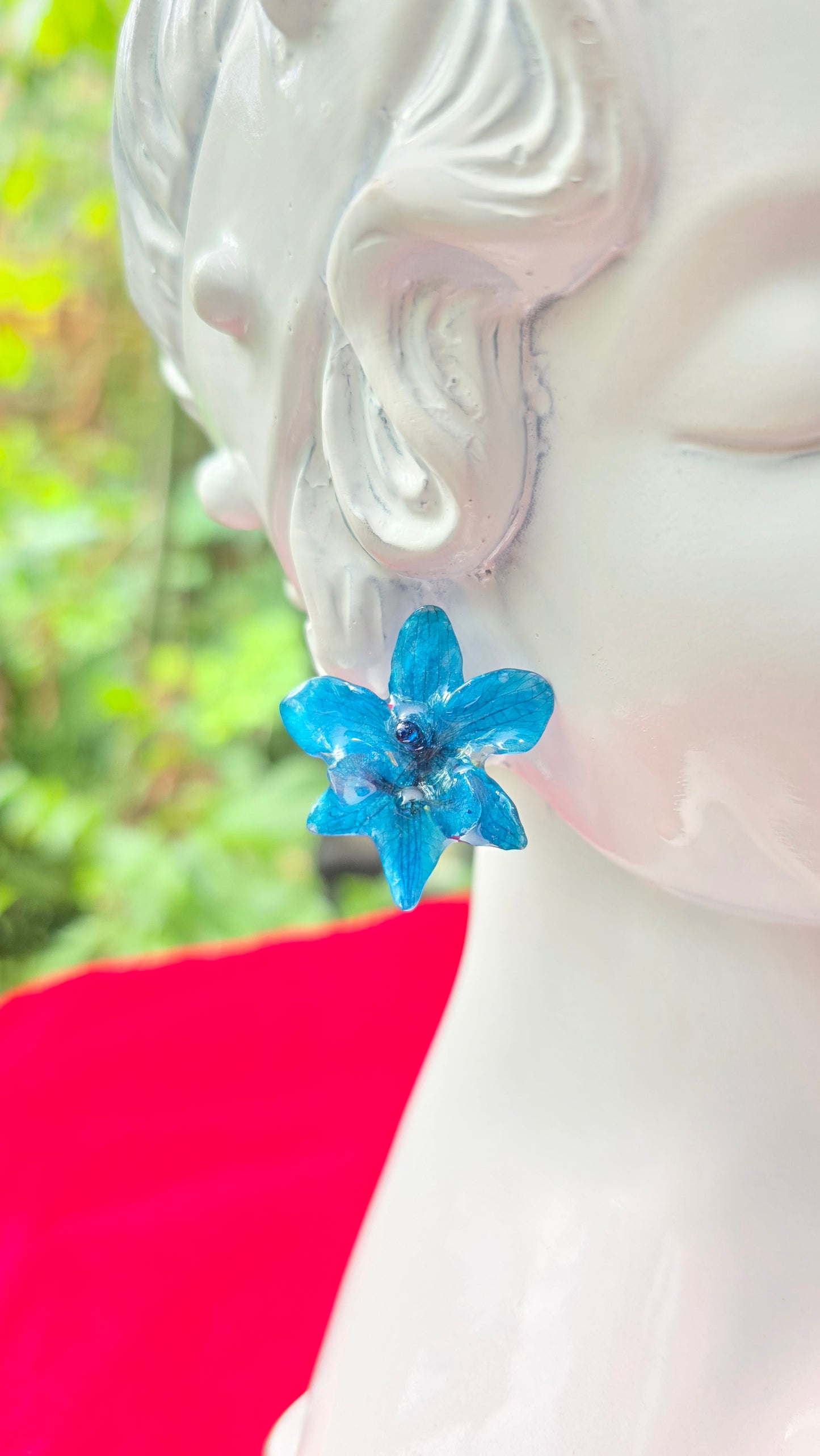 Aretes de orquídea mini Phalaenopsis - D4