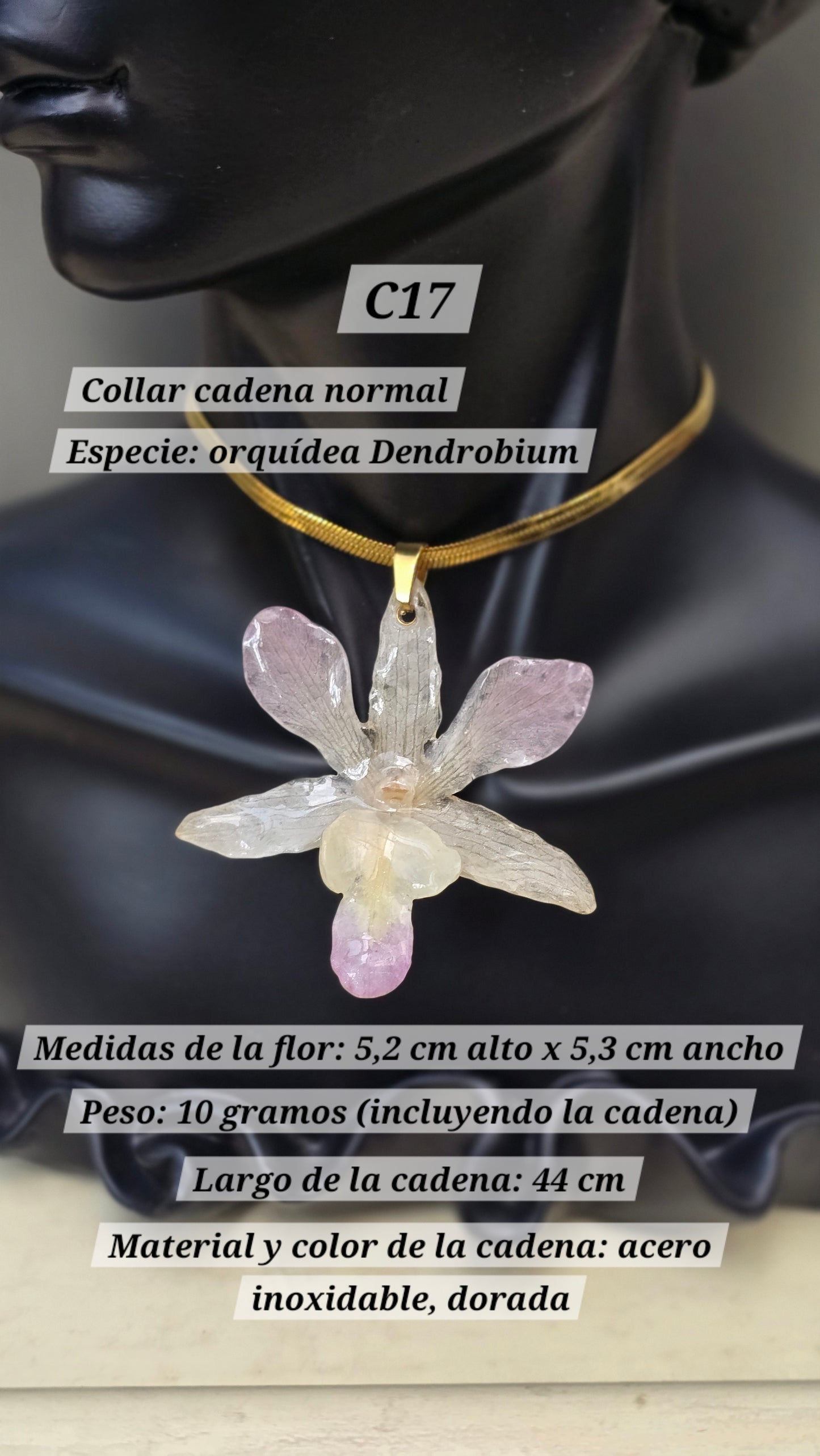 Collares con orquídeas