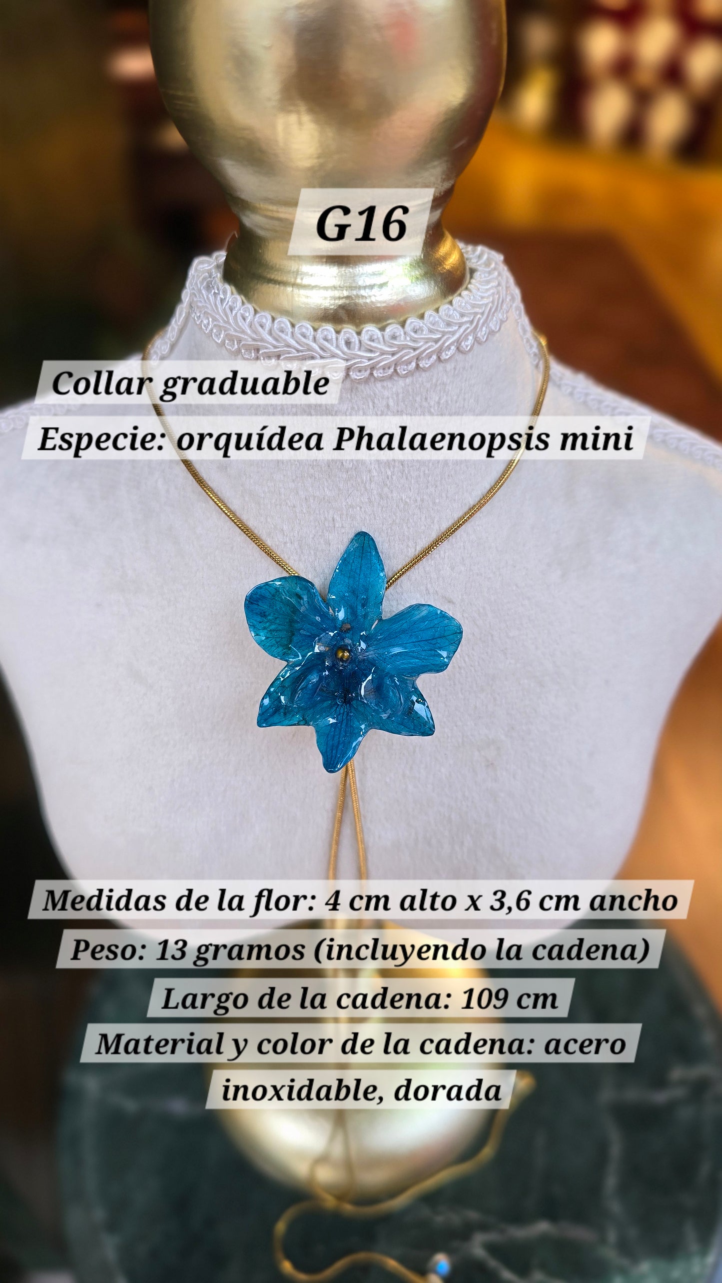 Collares con orquídeas