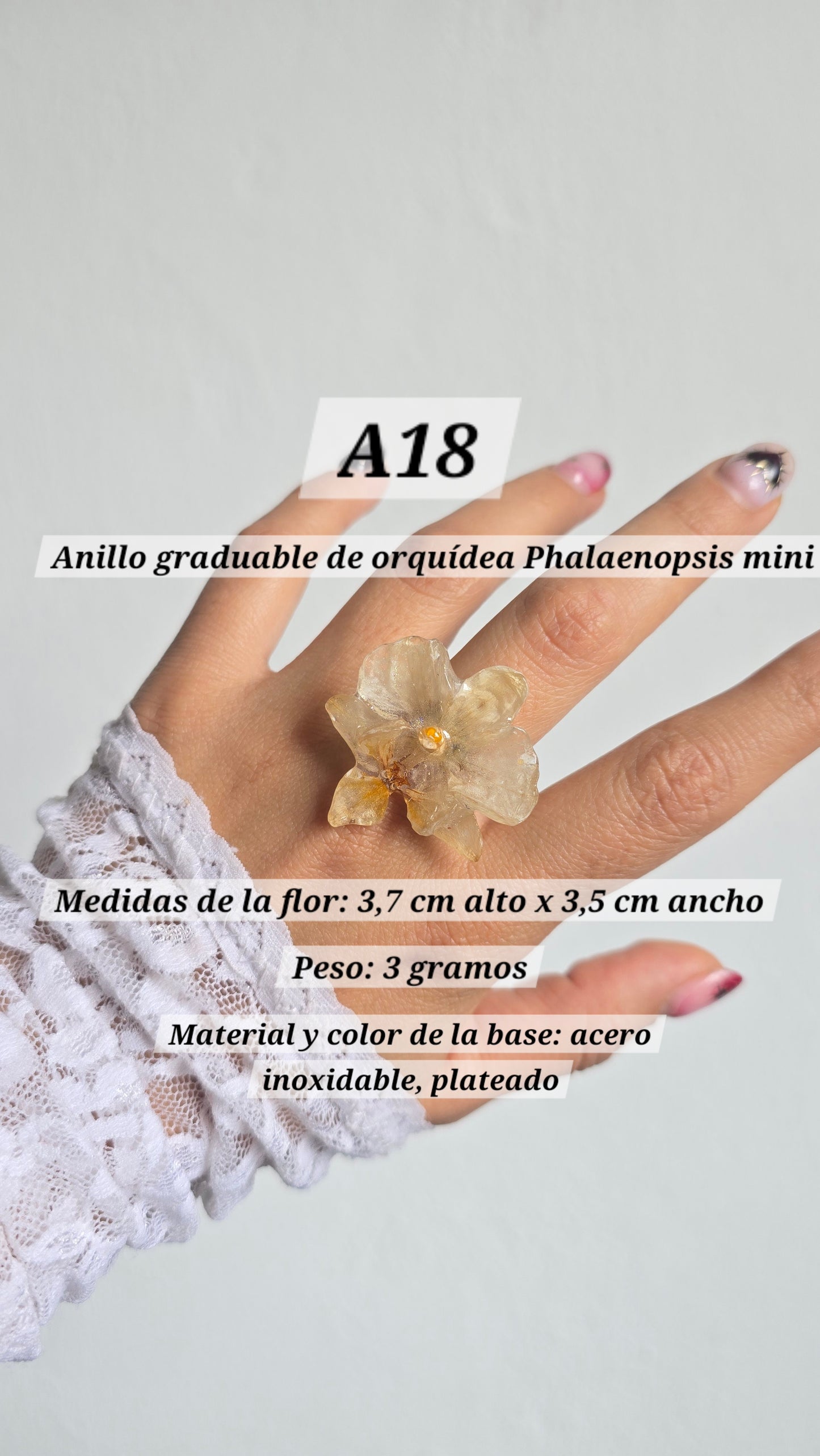 Anillos con orquídeas