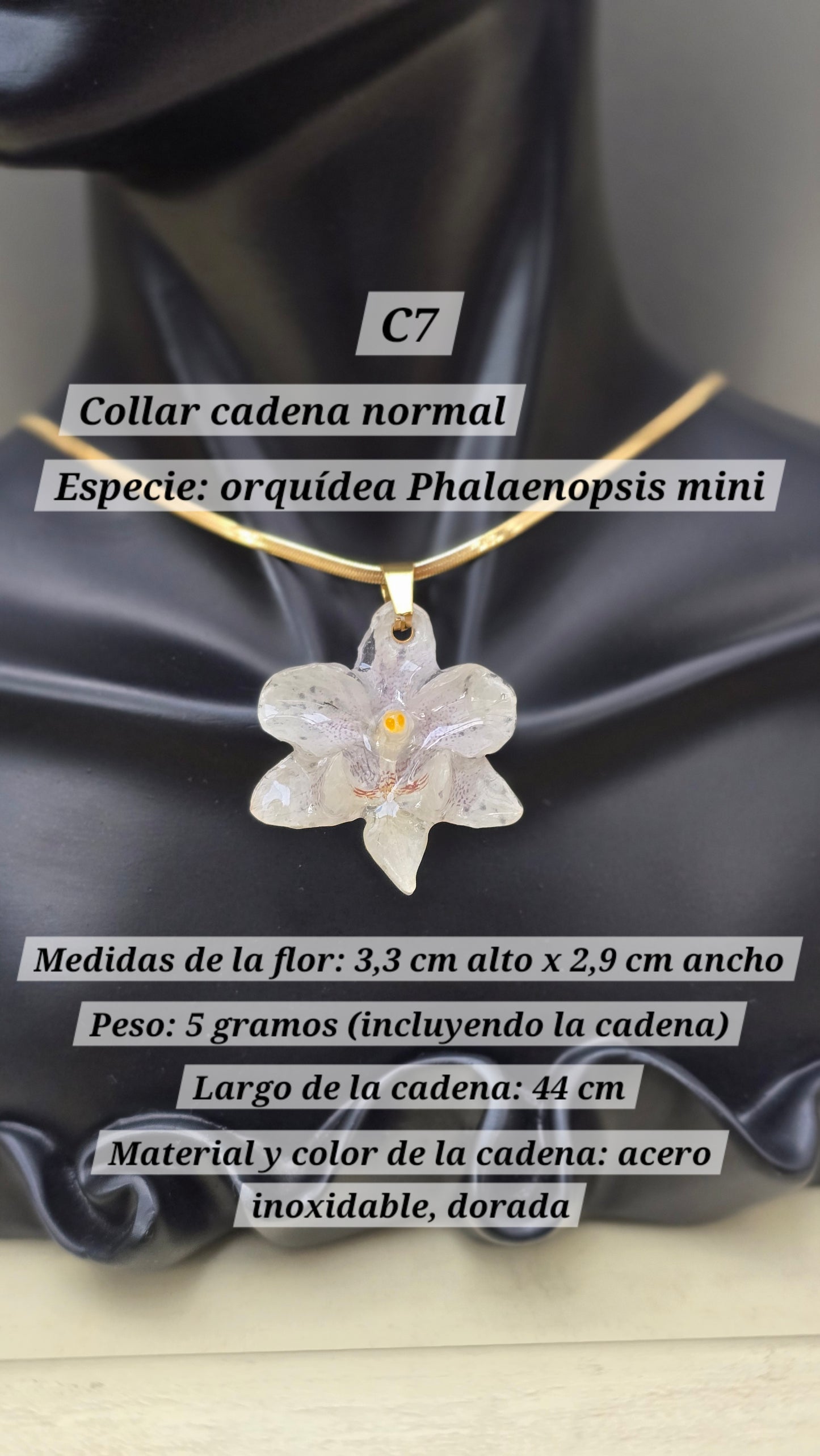 Collares con orquídeas