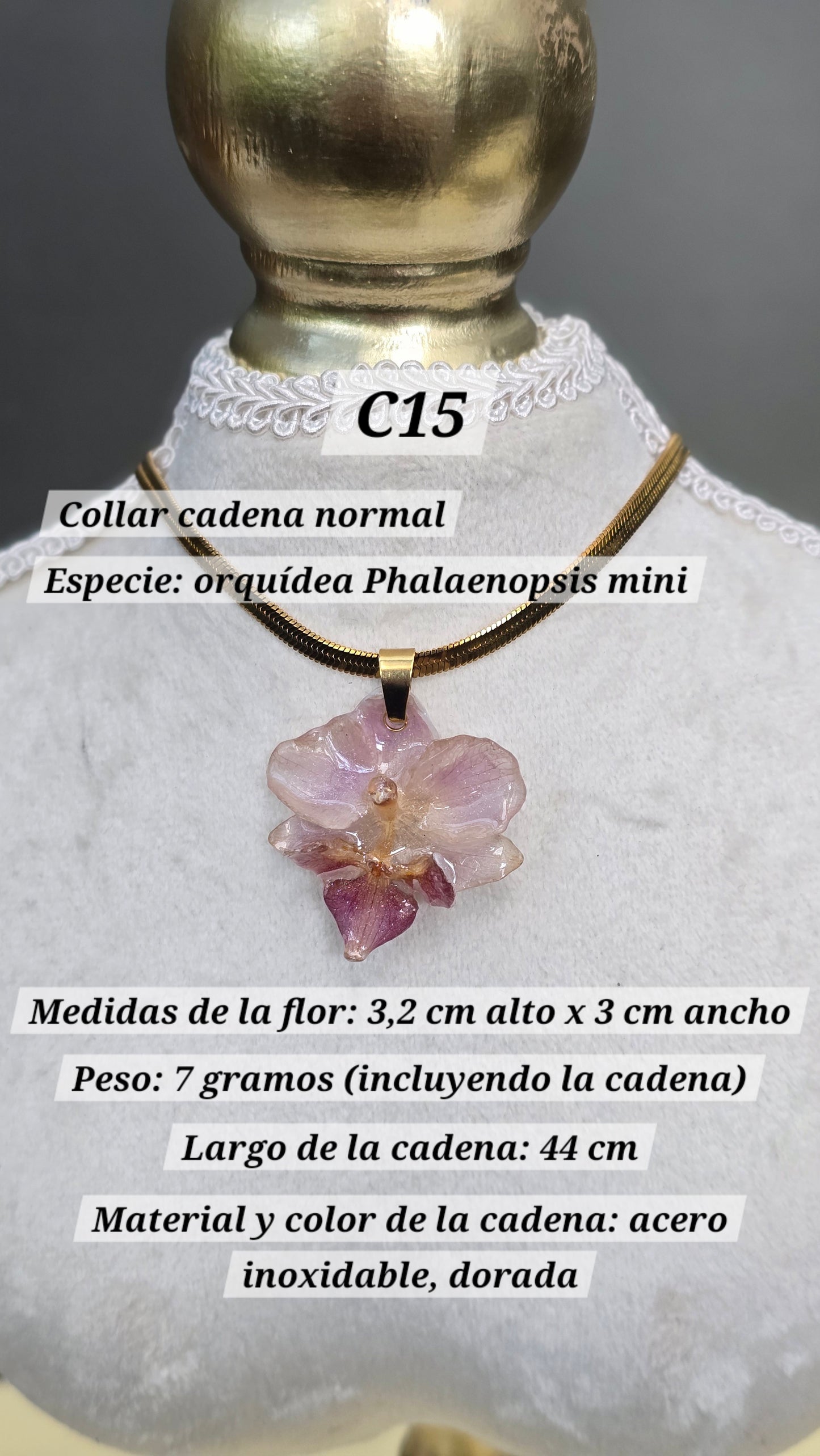 Collares con orquídeas