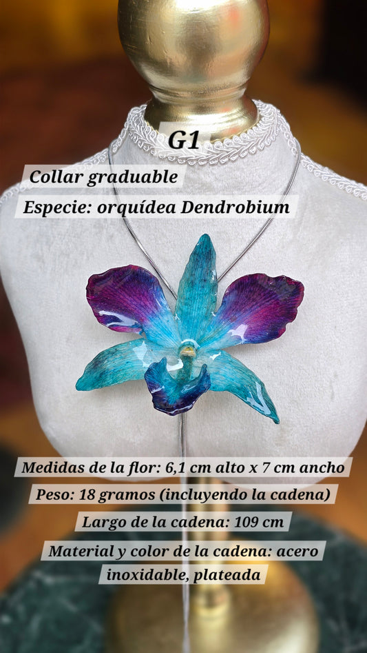 Collares con orquídeas