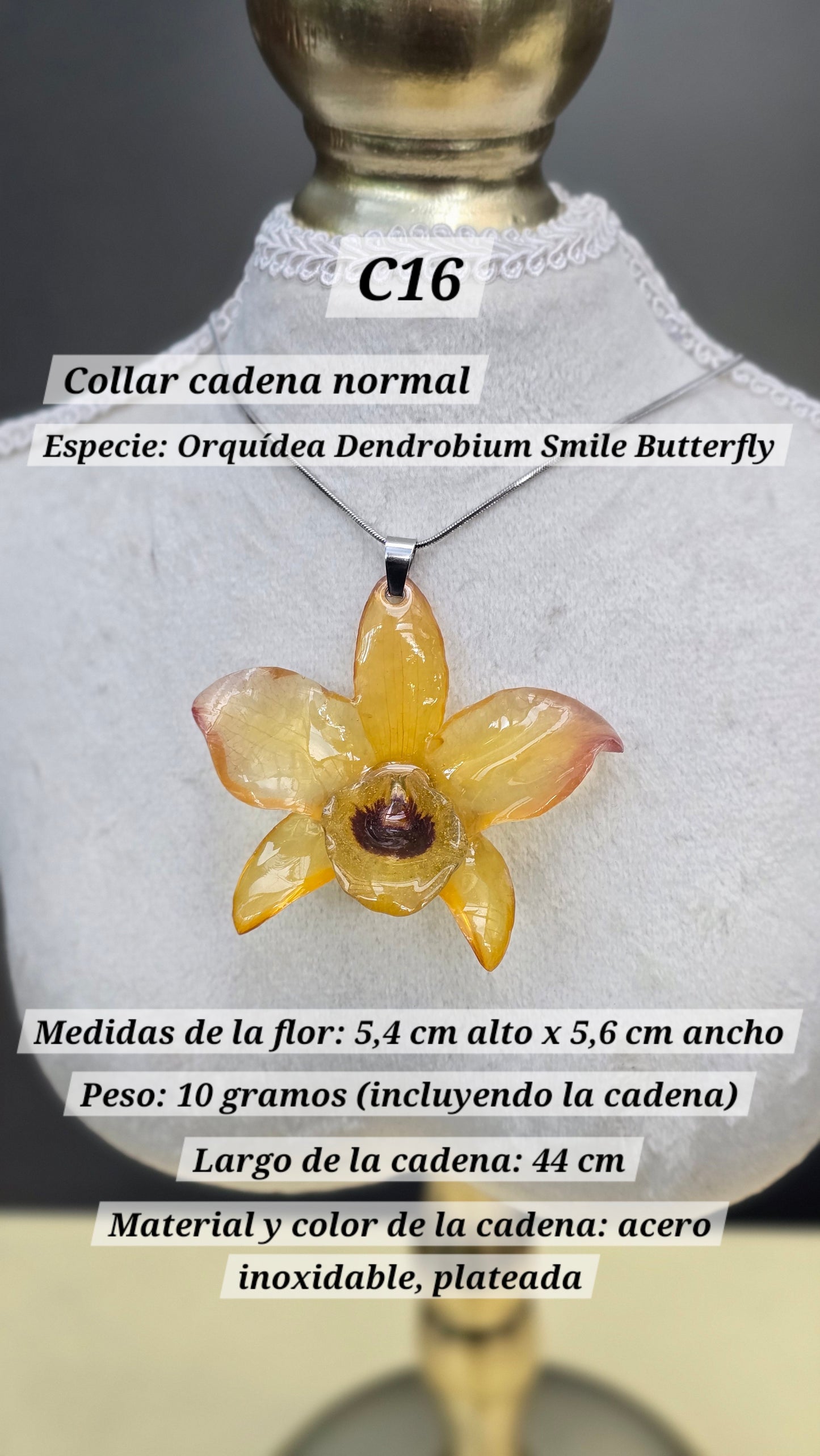 Collares con orquídeas