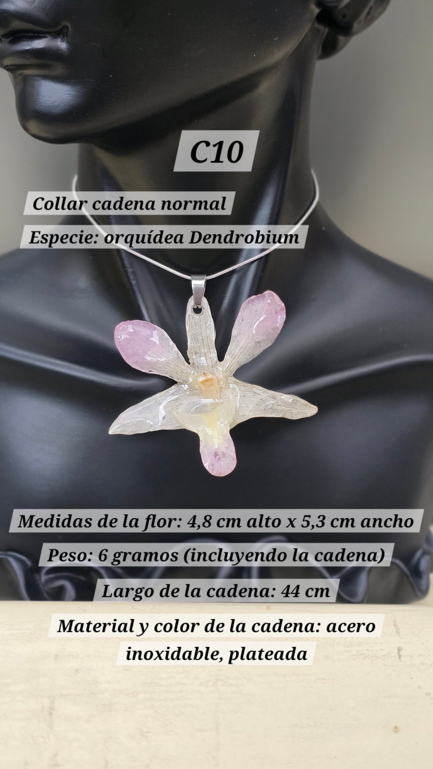Collares con orquídeas