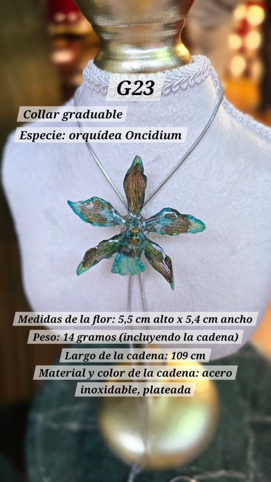 Collares con orquídeas