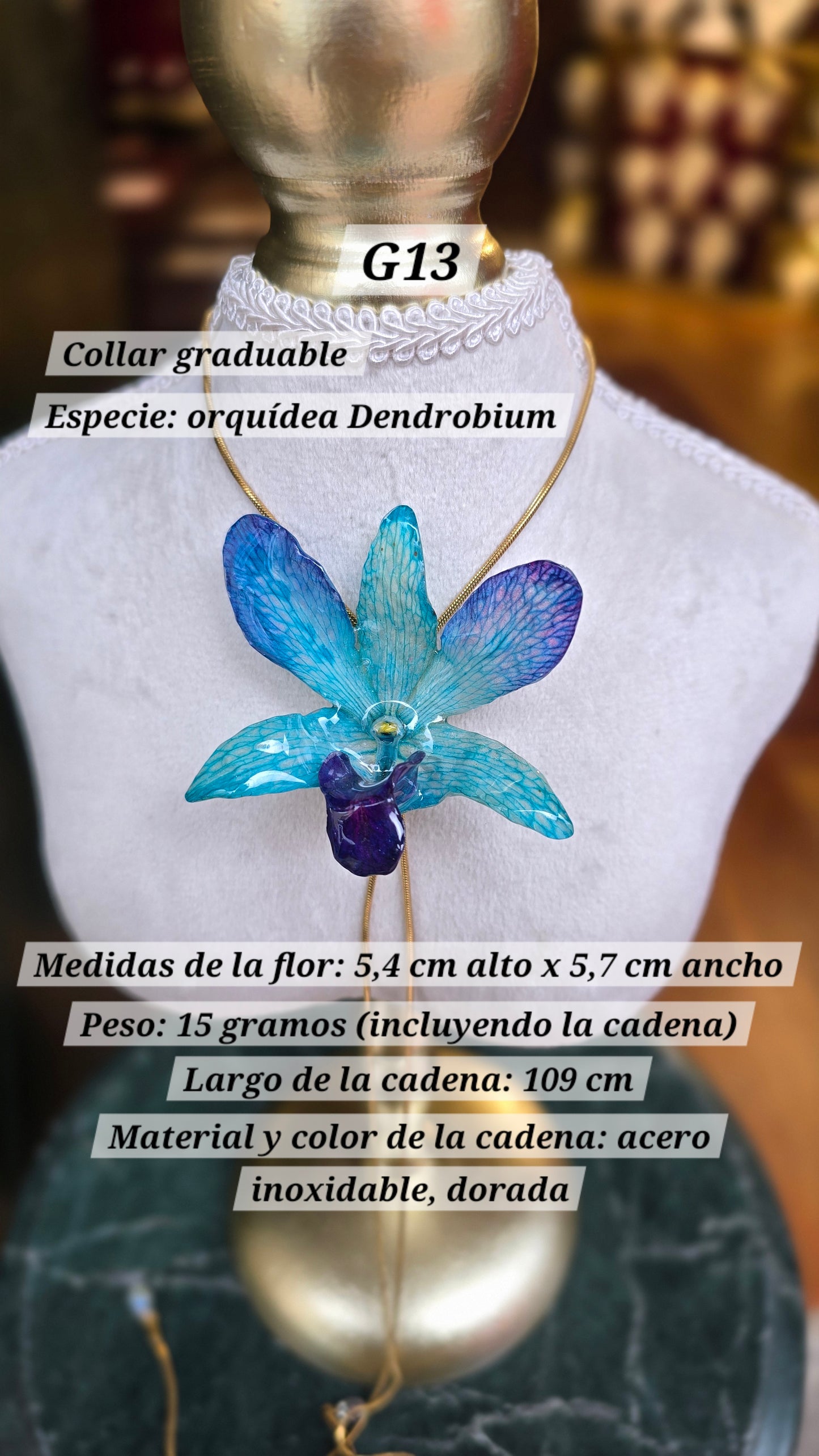 Collares con orquídeas