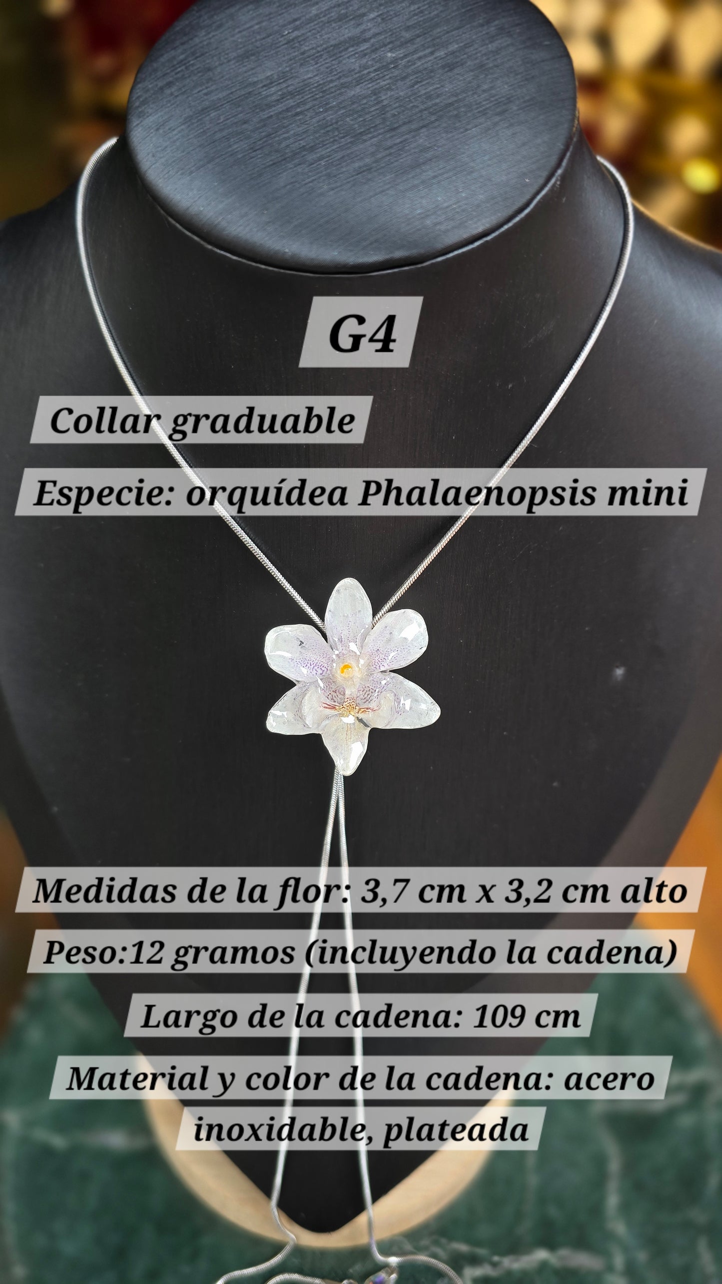 Collares con orquídeas