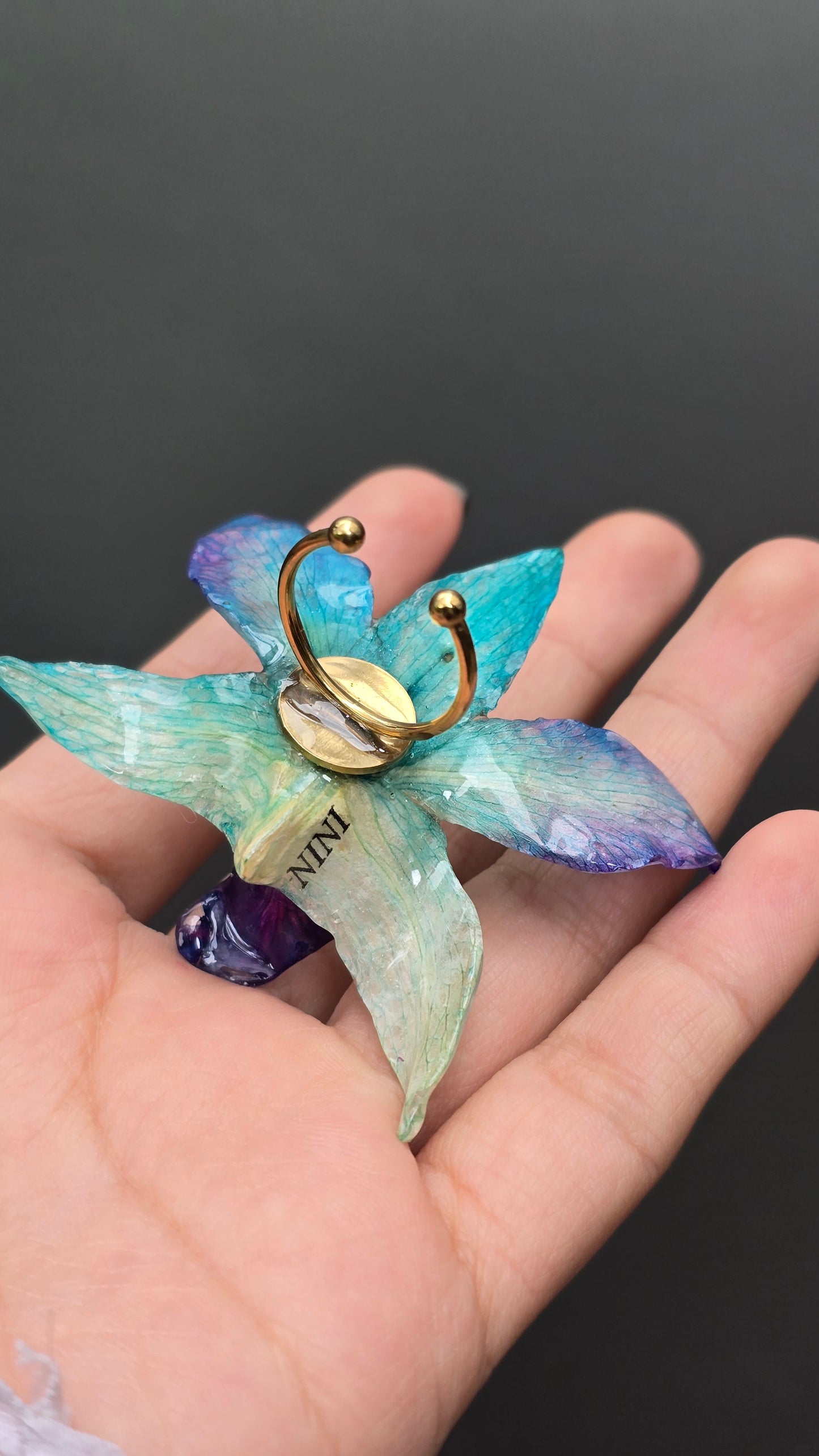 Anillo de orquídea Dendrobium - D13