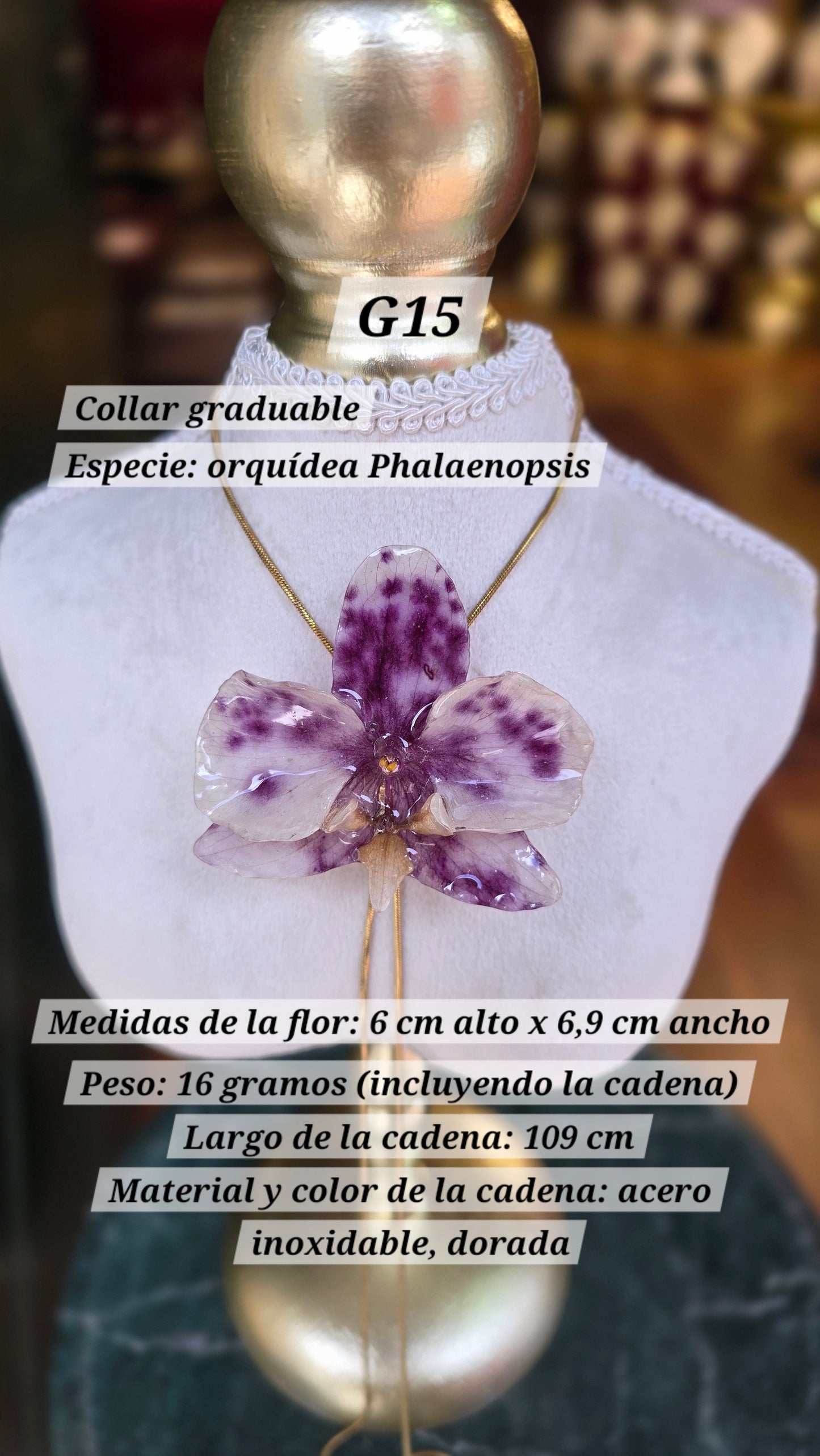 Collares con orquídeas