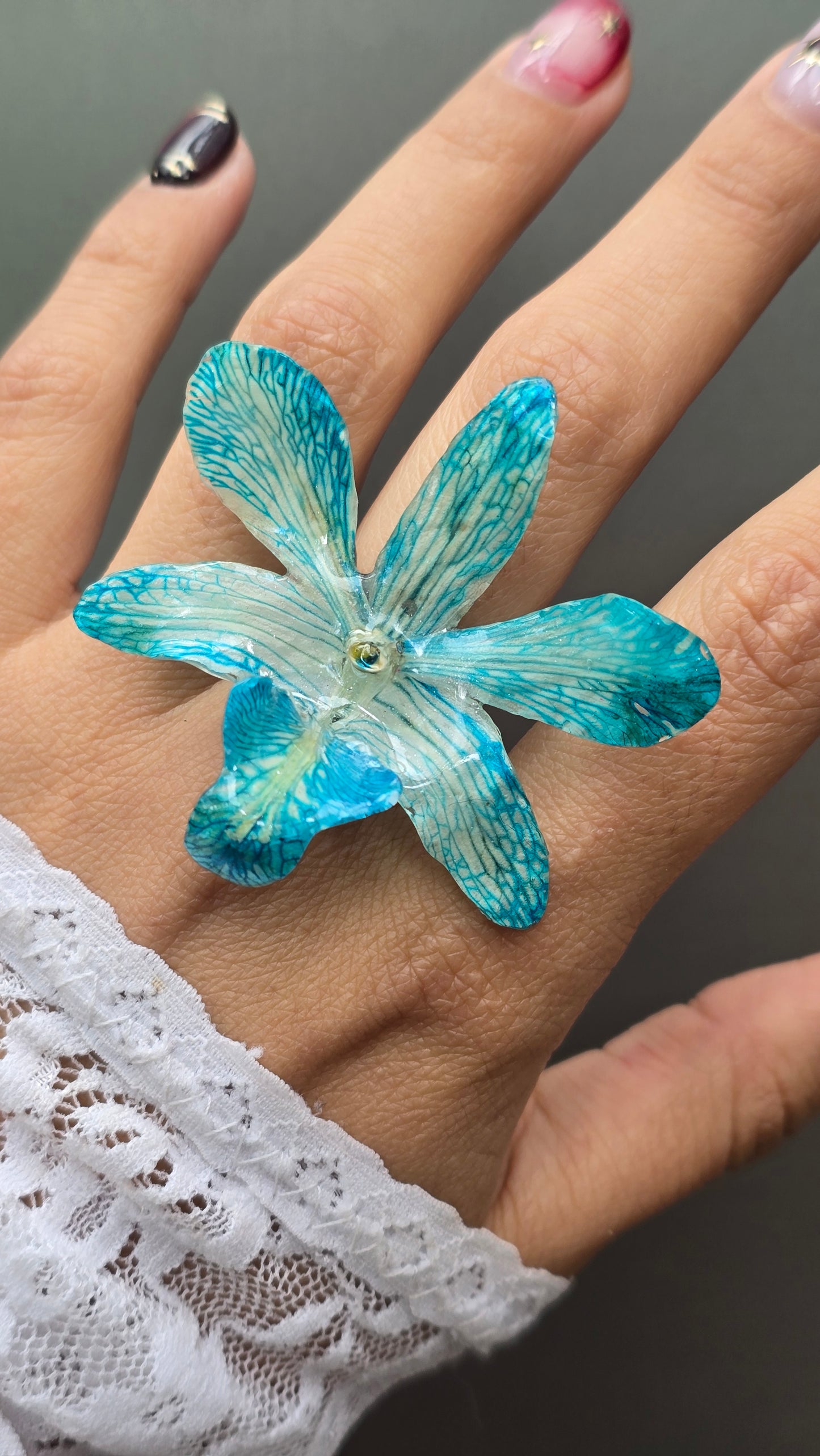 Anillo de orquídea Dendrobium - D12