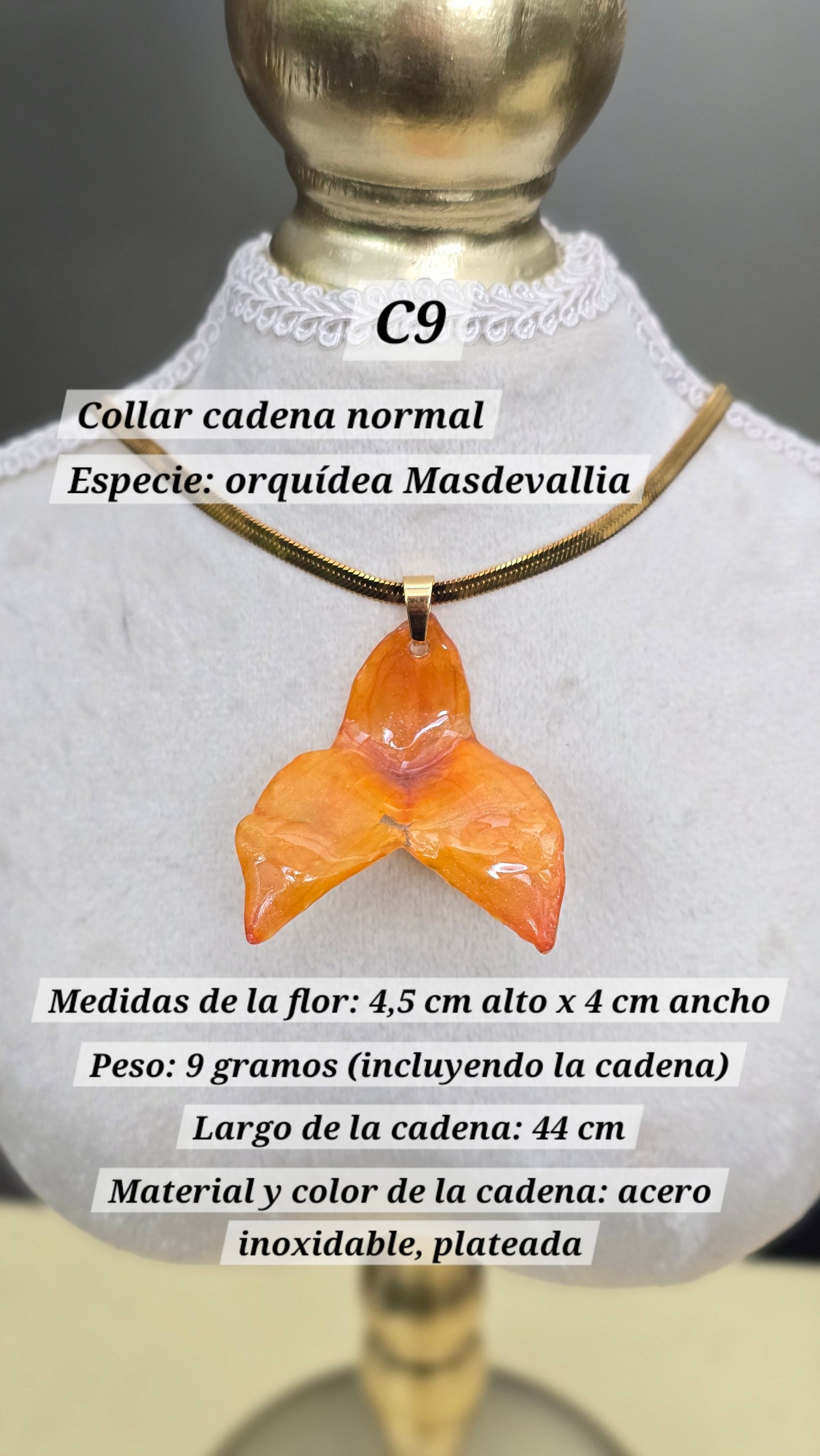 Collares con orquídeas