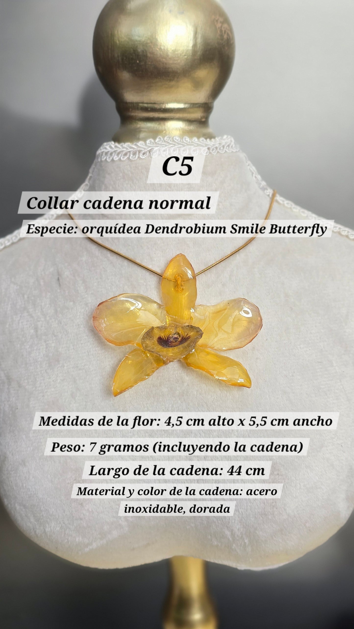 Collares con orquídeas