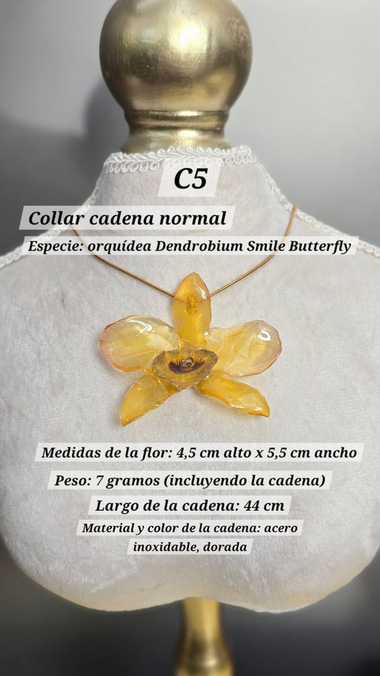 Collares con orquídeas