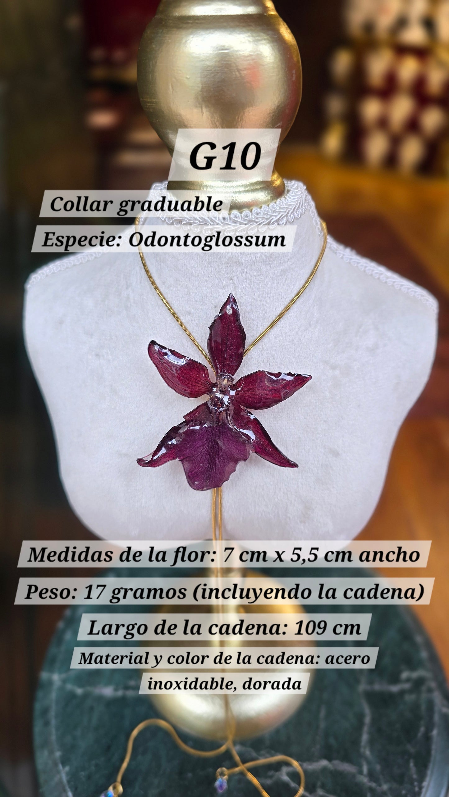 Collares con orquídeas