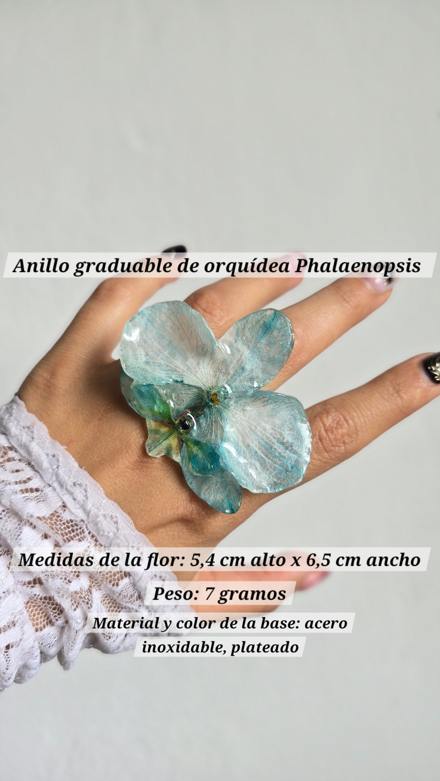 Anillos con orquídeas